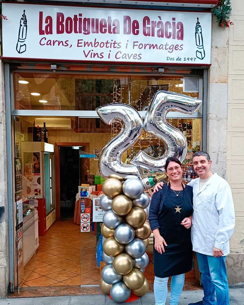 Celebración 25 aniversario en charcutería